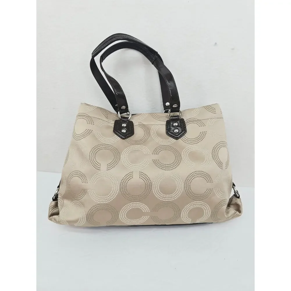 Coach Ashley Signature Shoulder Bag Purse Gold